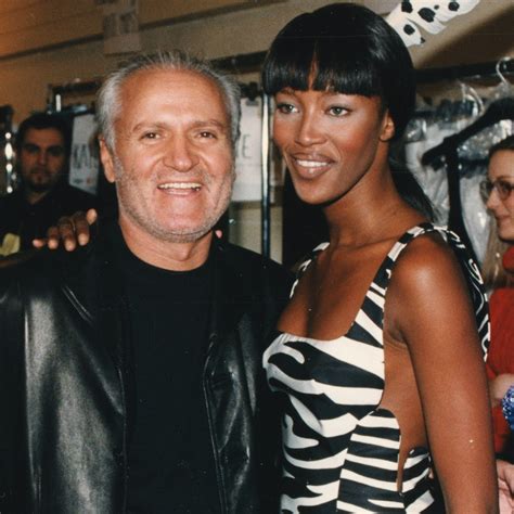 gianni versace e naomi|Naomi Campbell Shares Rare Pic of Her Baby to Honor Gianni .